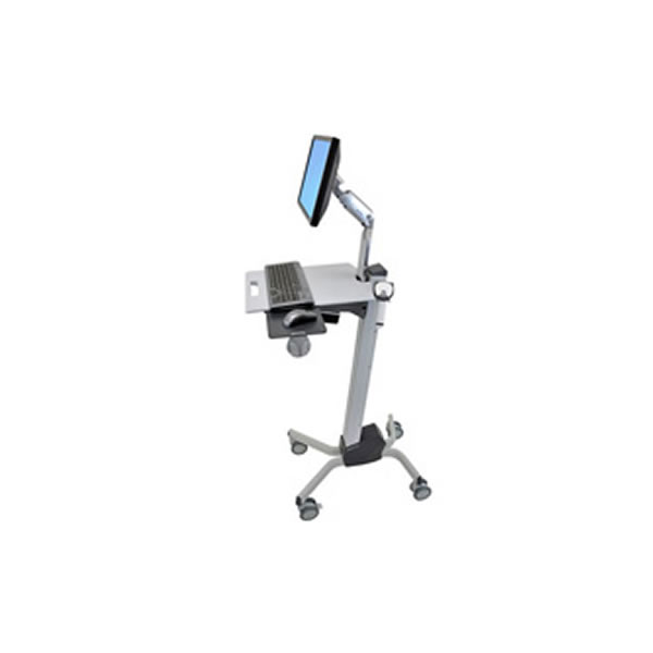  LCD Pivot StyleView EMR Bilgisayar Crash Cart | Green Tech